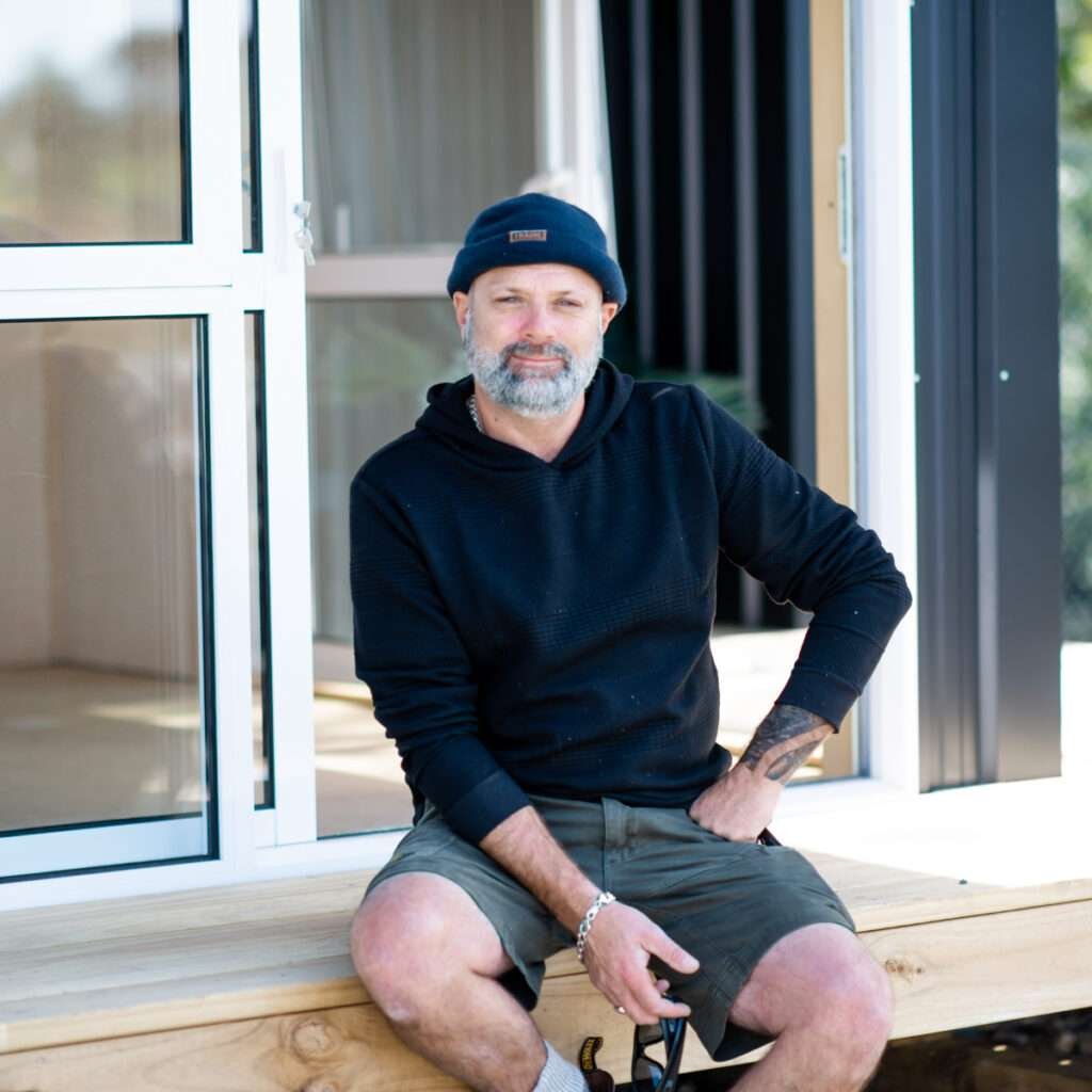 Photo of builder and owner of Satellite Homes Russell Heenan - builder of 30sqm Tiny Home Cabin Minor Dwelling in Auckland